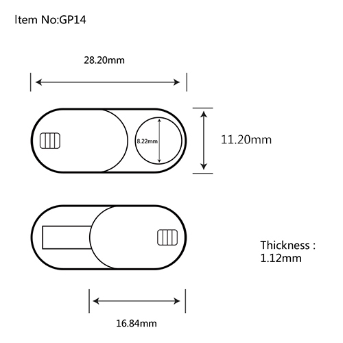 GP14 Webcam Privacy Cover For Laptops,Tablet PC